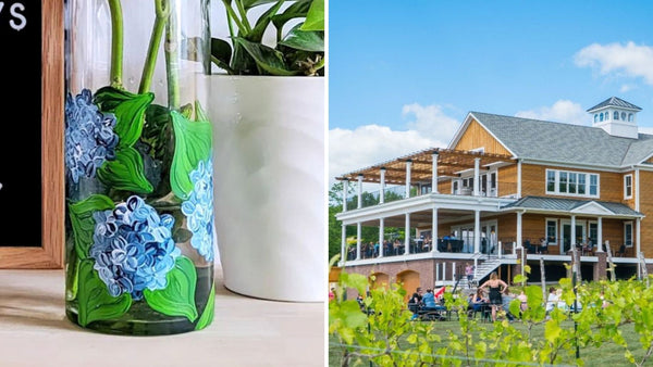Spring Vase Paint and Sip at Brignole Vineyards in East Granby CT | 4.3.24 | 5 -7 PM