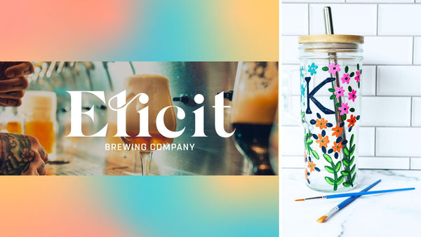 NEW Summer Tumbler Paint and Sip at Elicit Brewing Co. in Manchester CT | 6.11.24 | 6-8 PM