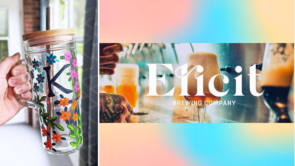 NEW Summer Tumbler Paint and Sip at Elicit Brewing Co. in Manchester CT  | 6.11.24 | 6-8 PM