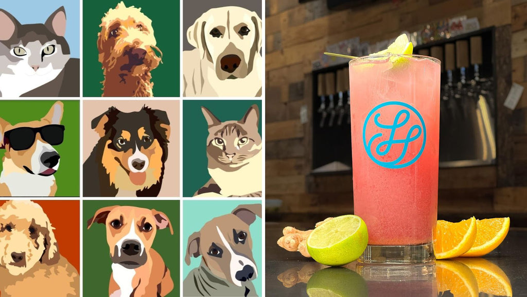 Custom Pet Portrait Paint and Sip at Lost Shoe Brewing and Roasting in Marlborough MA | 10.18.23 | 6-9 PM