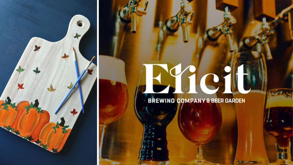 Fall Charcuterie Board Paint and Sip at Elicit Brewing Co. in Manchester CT | 10.24.23 | 6-8 PM