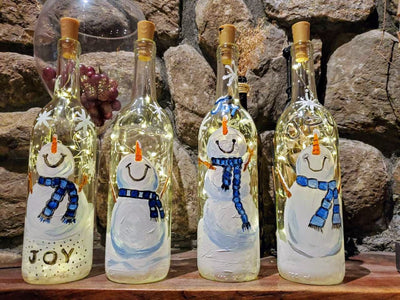 Winter Snowman Lantern Paint and Sip at Hawk Ridge Winery in Watertown CT  | 12.28.23 | 6-8 PM