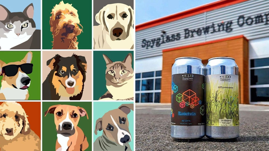 Custom Pet Portrait Paint and Sip at Spyglass Brewing Co. in Nashua NH | 9.21.23 | 6-9 PM