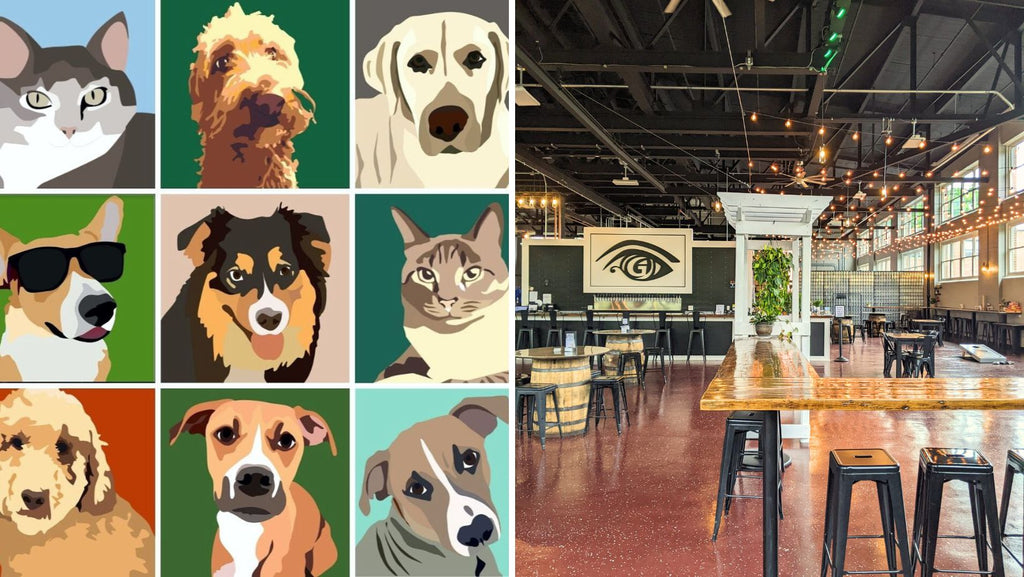 Custom Pet Portrait Paint and Sip at Great Awakening Brewing Co. in Westfield MA | 9.21.23 | 6-9 PM