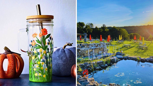 🍂 Fall Preview 🍂 Wildflower Tumbler Paint & Sip at Aquila's Nest Vineyards in Newtown CT | 8.21.25 | 6-8 PM