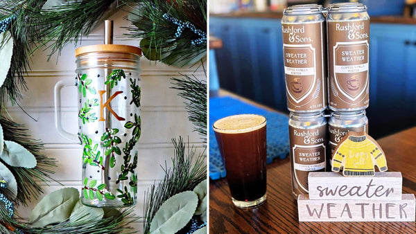 Winter Monogram Tumbler Paint & Sip at Rushford & Sons Brewhouse in Upton MA | 12.8.24 | 1-3 PM