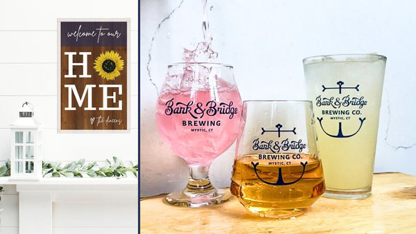INTERCHANGEABLE Sign Paint and Sip at Bank & Bridge Brewing in Mystic CT | 6.19.24 | 6-8 PM