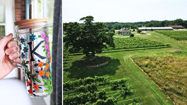 NEW Summer Tumbler Paint and Sip at Cassidy Hill Vineyard in Coventry CT | 7.18.24 | 6:30-8:30 PM\