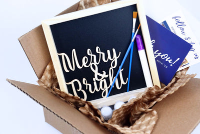 DIY in a BOX | Merry & Bright Sign Christmas Craft Kit