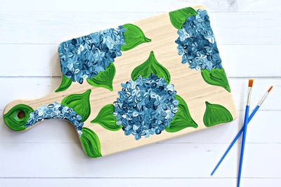 Spring Hydrangea Charcuterie Board Paint & Sip at Gracious Gifts and Home in Branford CT | 5.15.24 | 5:30-8 PM