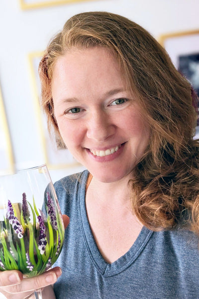 Spring Lavender Glassware Paint and Sip at Sunset Meadow Vineyards in Goshen CT | 5.30.25 | 6-8 PM