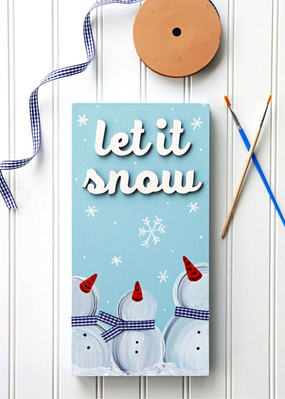DIY in a BOX | *Closeout* Let it Snow Sign Craft Kit