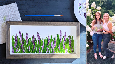 Framed Spring Lavender Sign Paint and Sip at Paradise Hills Vineyards in Wallingford CT | 5.6.25 | 6-8 PM