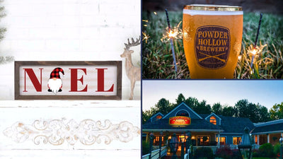 NOEL Christmas Sign Paint and Sip at Powder Hollow Brewing at Yankee Candle Village in Deerfield MA | 11.21.24 | 6-8 PM