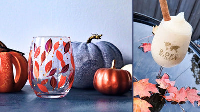 Fall Leaf Glass 🍂 SET OF 2 🍂 Paint and Sip at R Dee Winery in Enfield CT | 10.25.24 | 6-8 PM