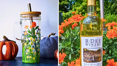 Fall Wildflower Tumbler Paint and Sip at R Dee Winery in Enfield CT | 9.20.24 | 6-8 PM
