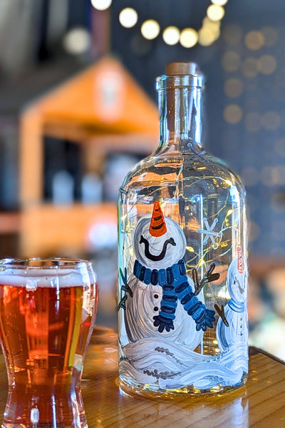 Winter Snowman Lantern Paint and Sip at New England Cider in Wallingford CT  | 12.5.24 | 6:30-8:30 PM