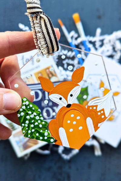 DIY in a BOX | Fox Christmas Ornament Craft Kit