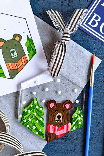 DIY in a BOX | Bear Christmas Ornament Craft Kit