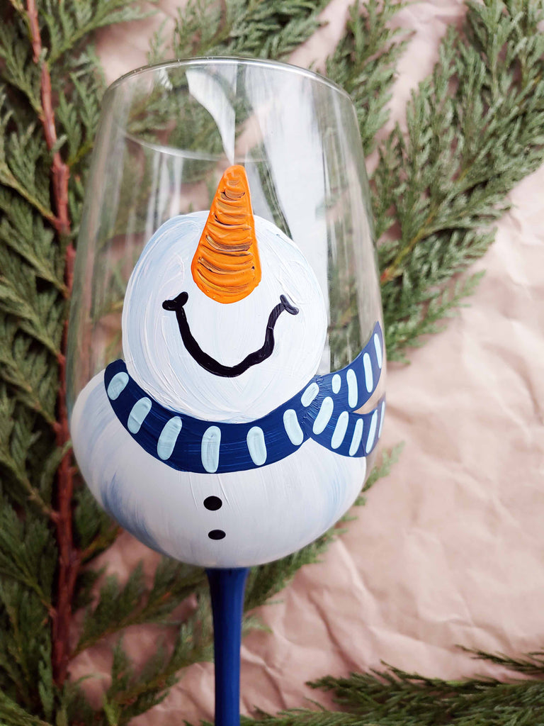Snowman Glassware Paint and Sip at Valor Wines in North Haven CT | 12.3.23 | 2-4 PM