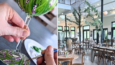 Spring Lavender Glassware Paint and Sip at Stappa Vineyard in Orange CT | 5.15.25 | 6:30-8:30 PM