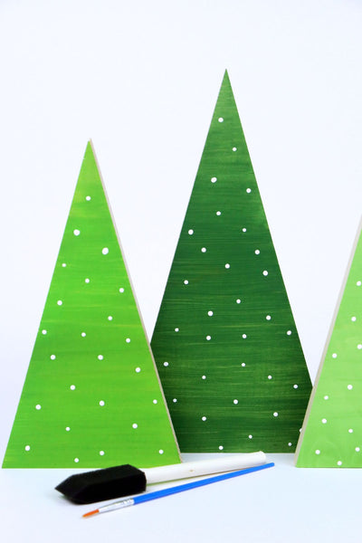 DIY in a BOX | Wooden Tree Trio & Lighted Home Scene Craft Kit