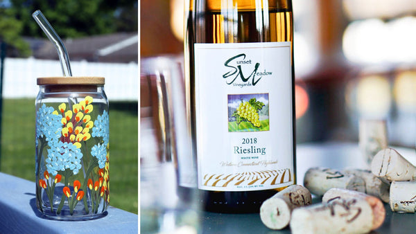 Spring Wildflower Paint and Sip at Sunset Meadow Vineyards in Goshen CT | 5.10.24 | 6-8 PM