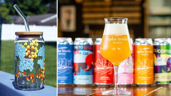 Summer Wildflower Glassware Paint & Sip at Taylor Brooke Brewery in Woodstock CT | 6.12.24 | 6:30-8:30 PM