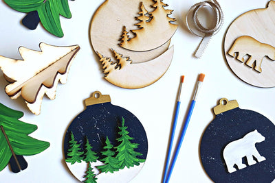 DIY in a BOX | Set of 5 Winter Ornaments Craft Kit
