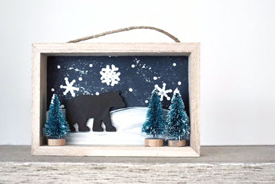 DIY in a BOX | Winter Shadowbox Craft Kit