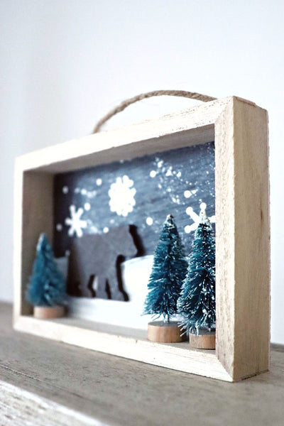 DIY in a BOX | Winter Shadowbox Craft Kit